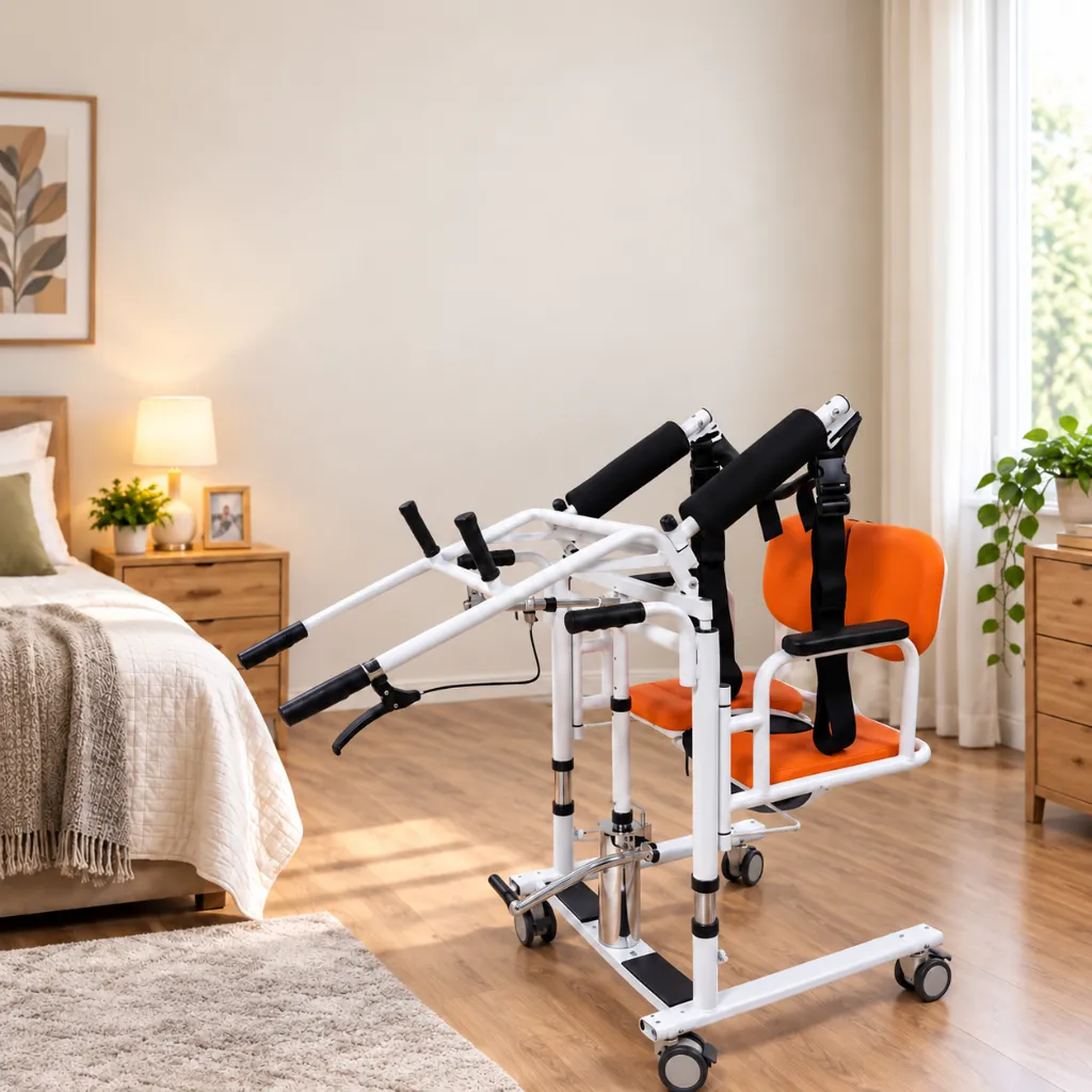 Silla de Transferencia Hidráulica 4 en 1 con Asiento Dividido 180°.webp