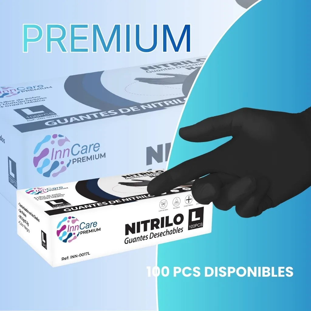 Guantes de nitrilo negro para tatuaje, estética y procedimientos médicos (1).webp
