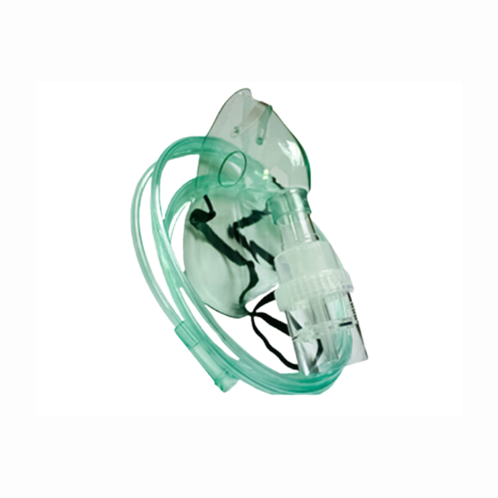 Mascarilla Pediátrica para Nebulizador con Tubo – InnCare (Color Verde)