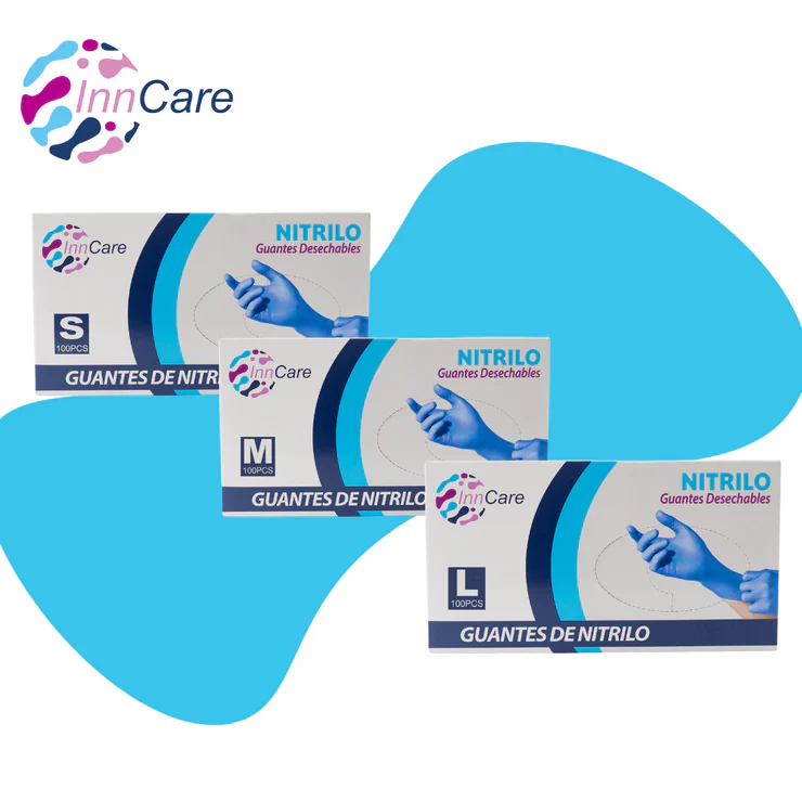 [INN-0011S] GUANTES DE NITRILO AZUL INNCARE PREMIUM SMALL 100/1